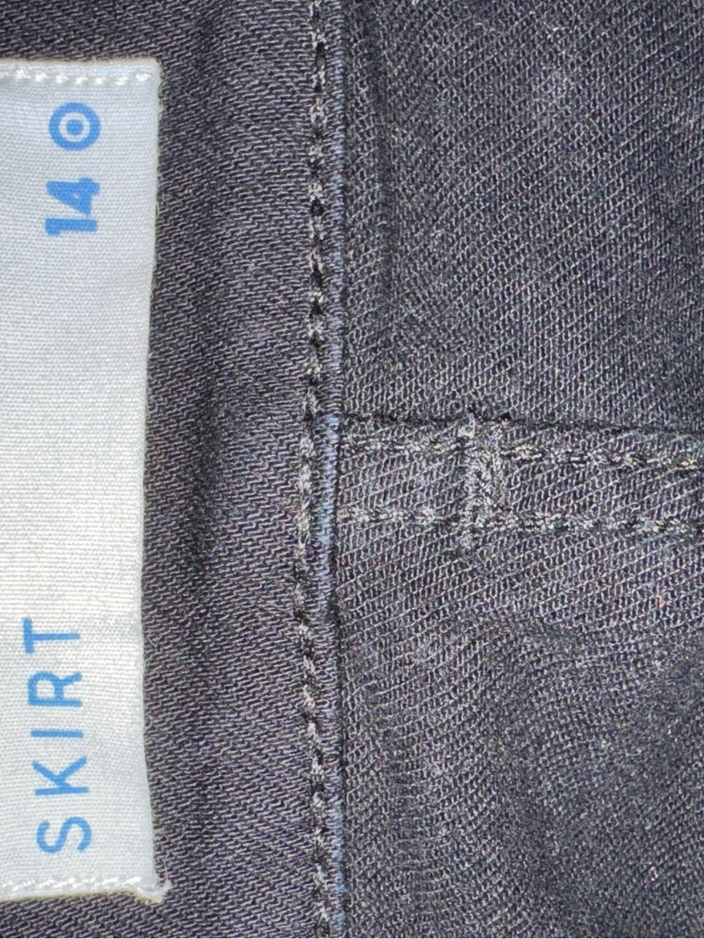 Classic Black Denim Skirt (Australia Target, Aus Size 14 = Us Size 10) — image 3 of 4